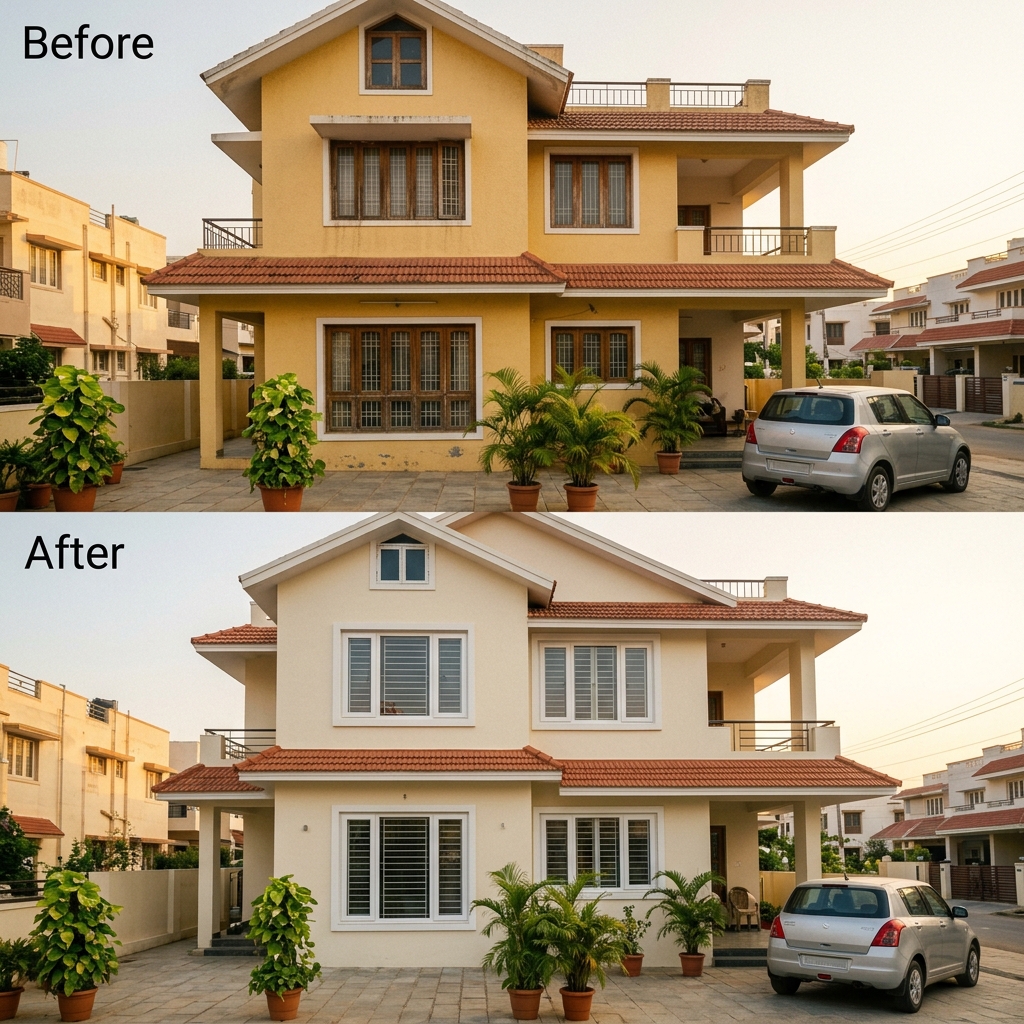 Residential uPVC Window Installation - Before & After